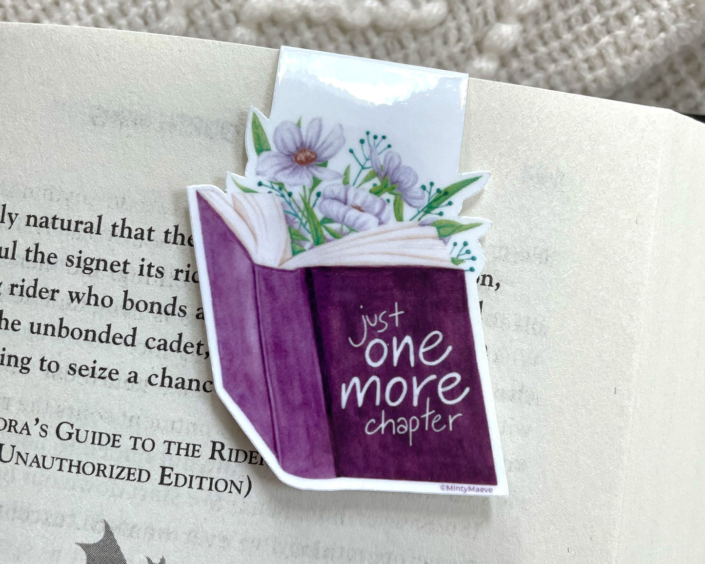 Just One More Chapter Magnetic Bookmark