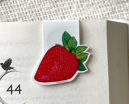 Strawberry Magnetic Bookmark