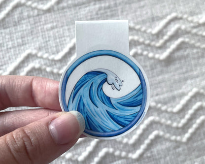 Ocean Wave Magnetic Bookmark