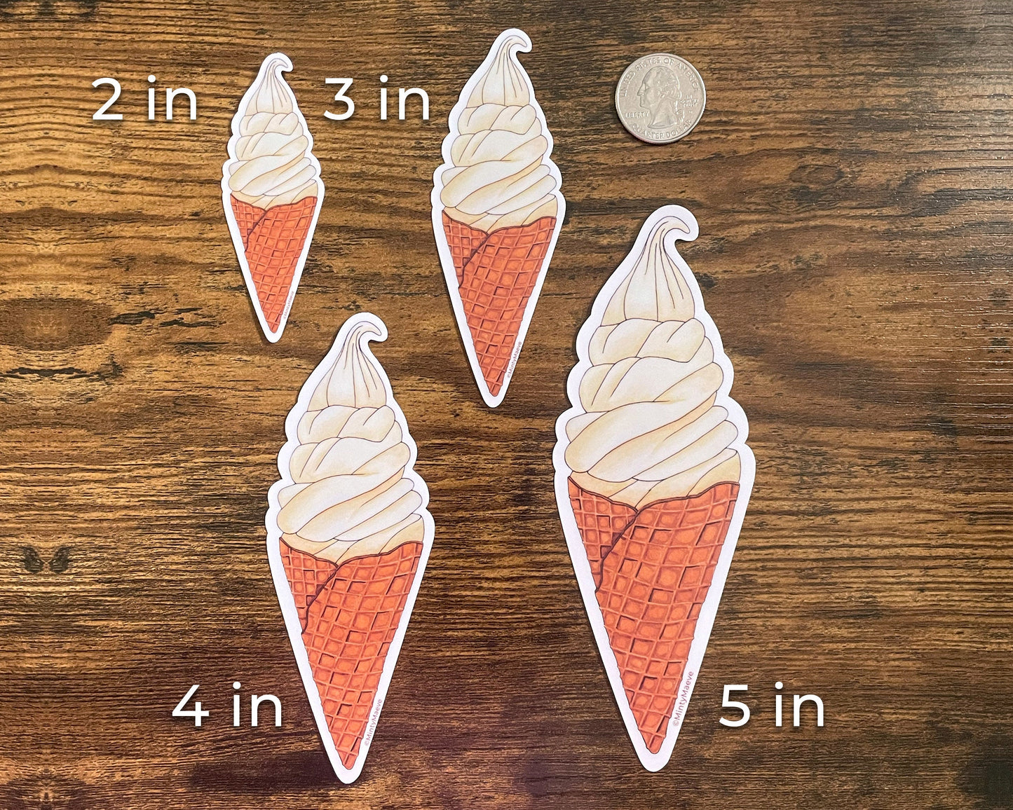 Ice Cream Cone Sticker