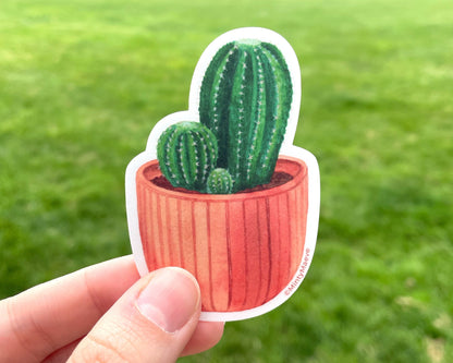 Cactus in Pot Sticker