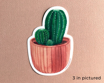 Cactus in Pot Sticker