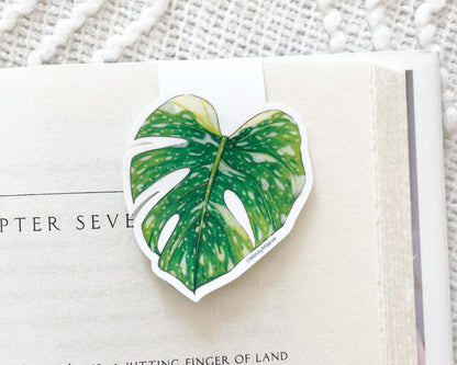 Monstera Magnetic Bookmark