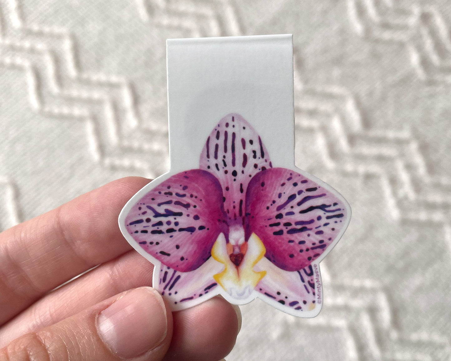 Orchid Magnetic Bookmark