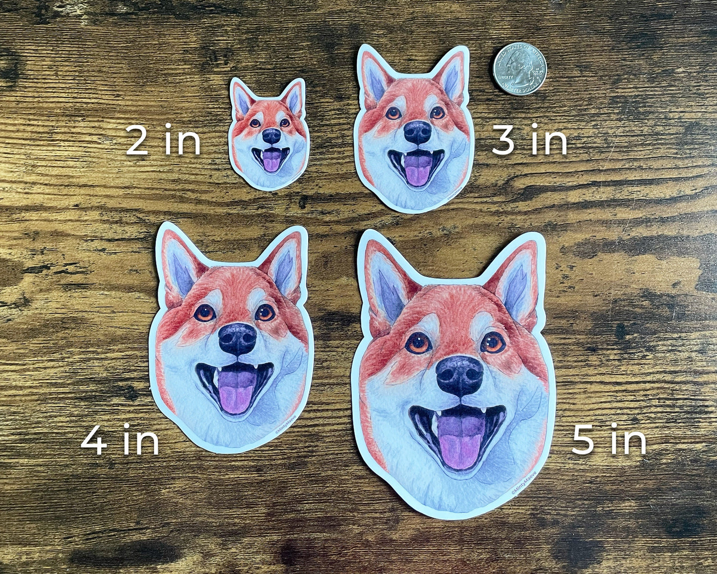 Shiba Inu Waterproof Sticker