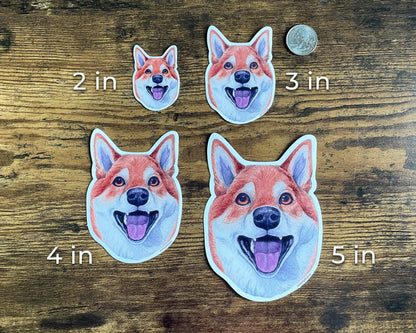 Shiba Inu Waterproof Sticker