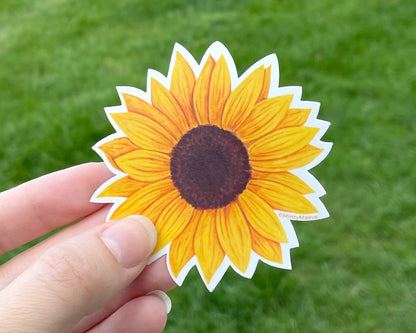 Sunflower Waterproof Sticker