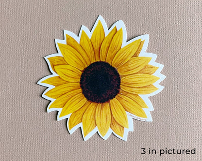 Sunflower Waterproof Sticker