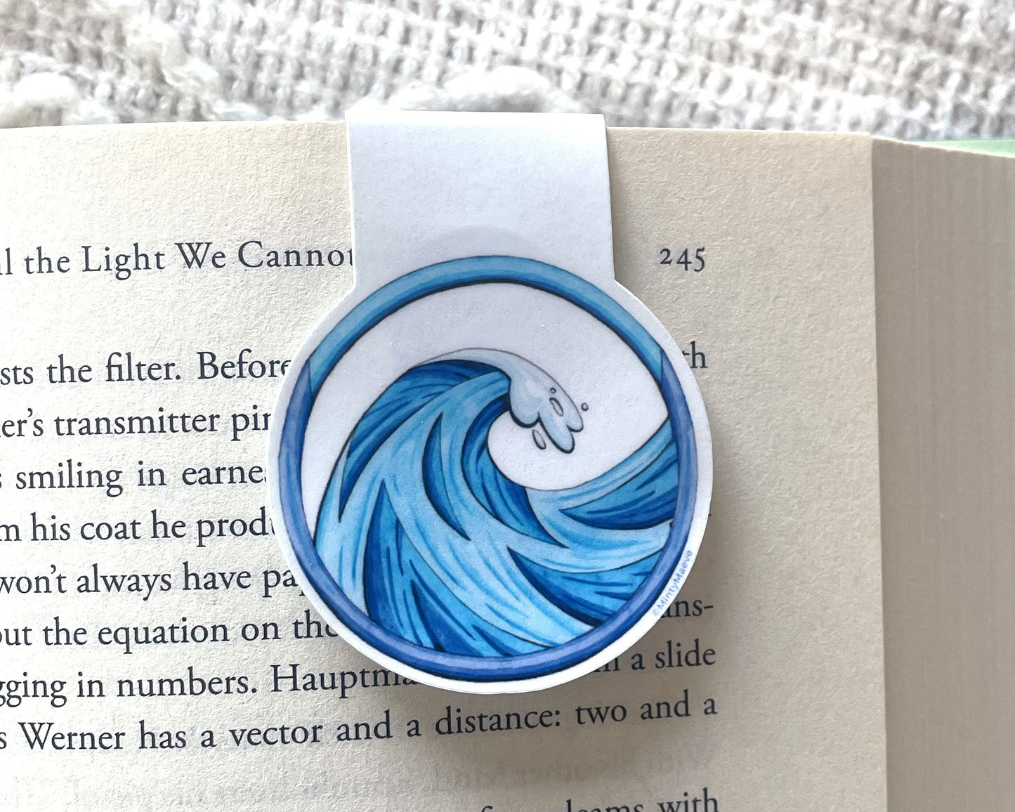 Ocean Wave Magnetic Bookmark