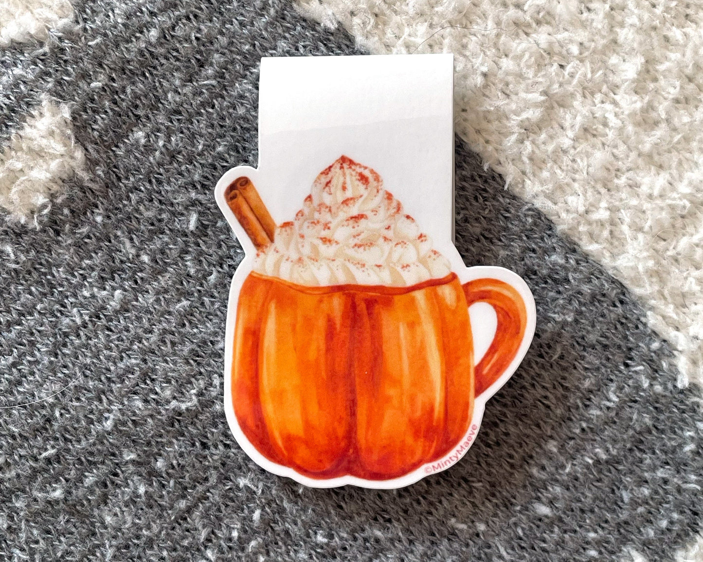 Pumpkin Spice Latte Magnetic Bookmark