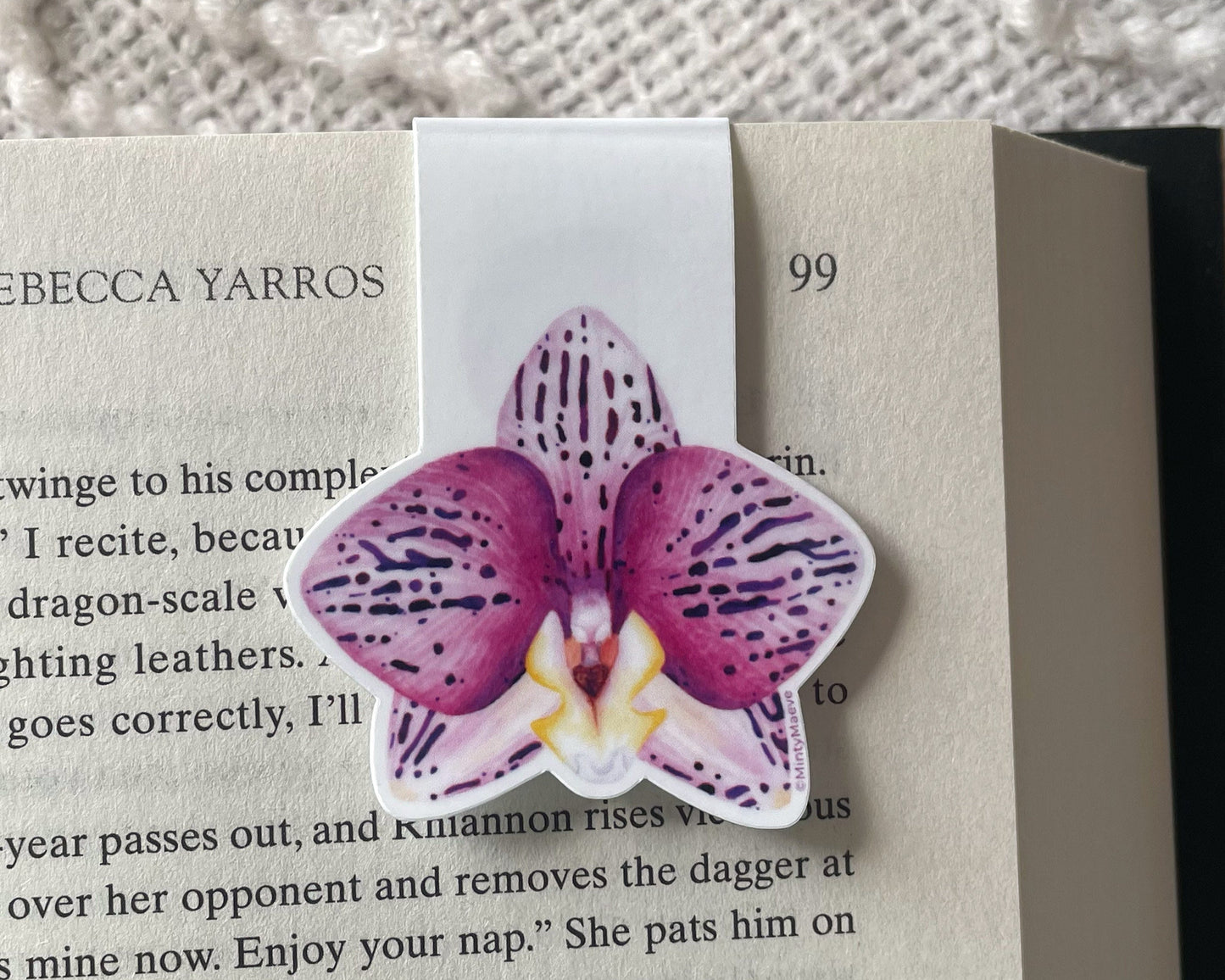 Orchid Magnetic Bookmark