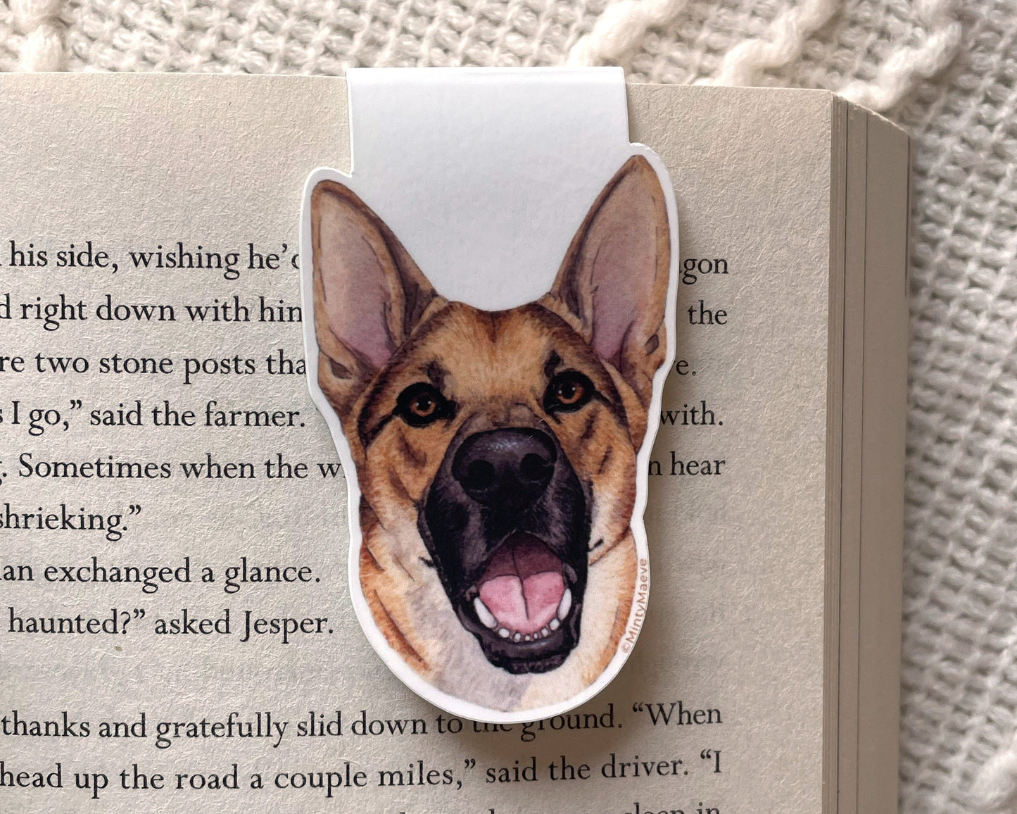 German Shepherd Magnetic Bookmark