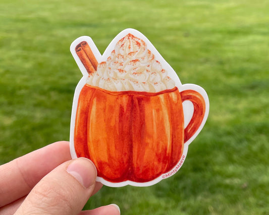 Pumpkin Spice Latte Waterproof Sticker