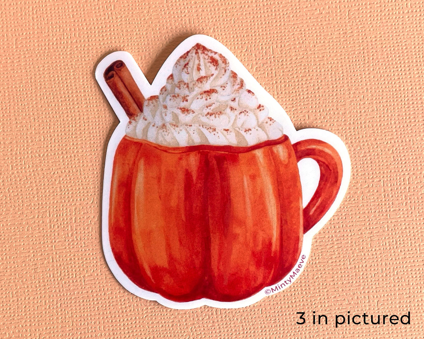 Pumpkin Spice Latte Waterproof Sticker