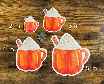 Pumpkin Spice Latte Waterproof Sticker