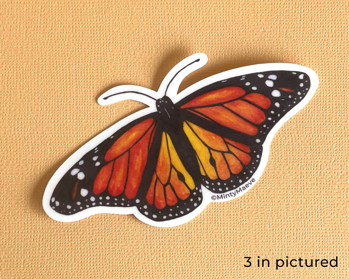 Monarch Butterfly Waterproof Sticker