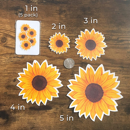 Sunflower Waterproof Sticker