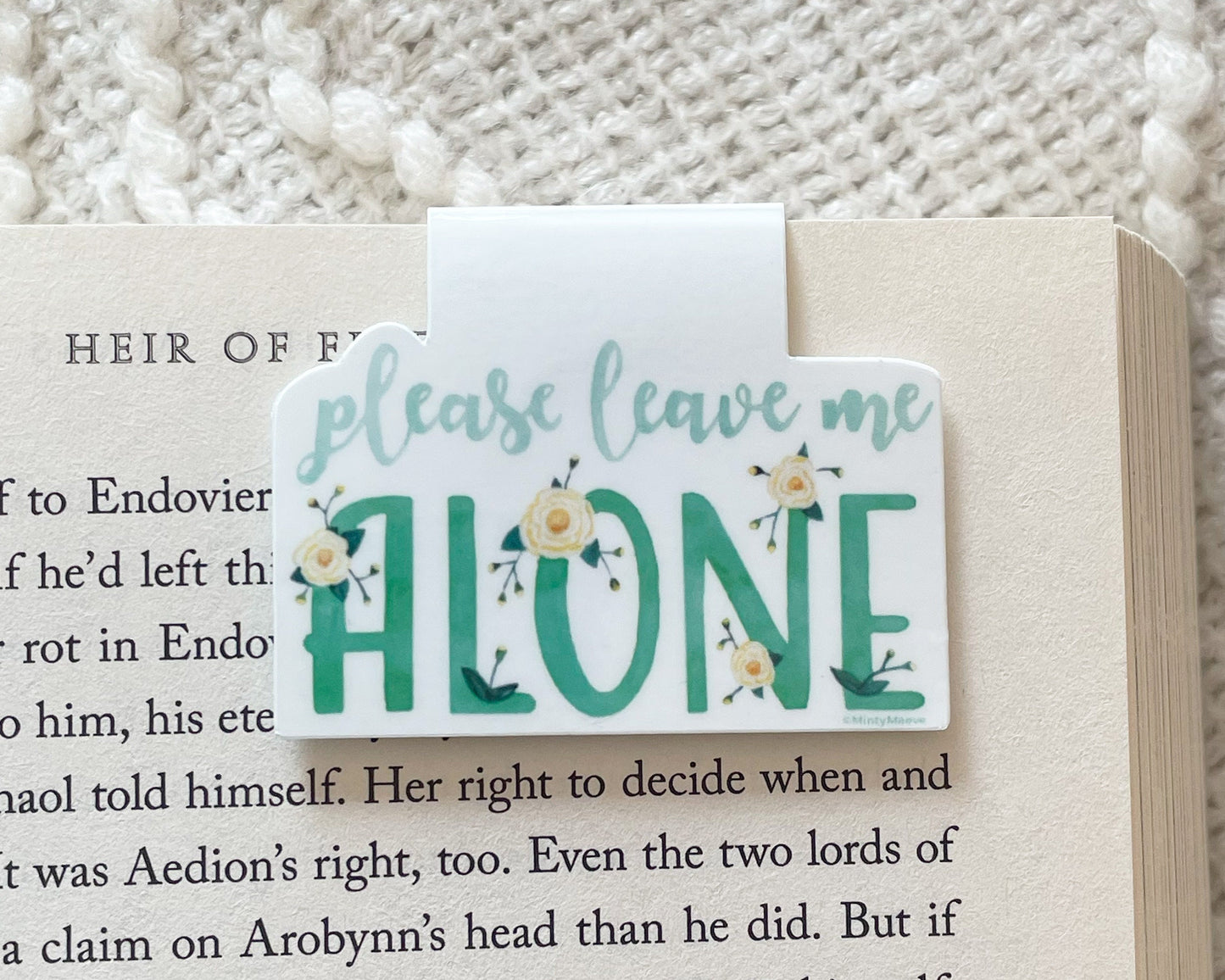 Please Leave Me Alone Magnetic Bookmark