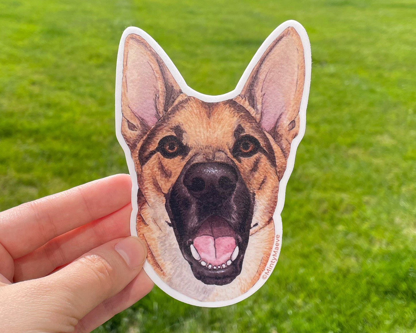 German Shepherd Waterproof Sticker