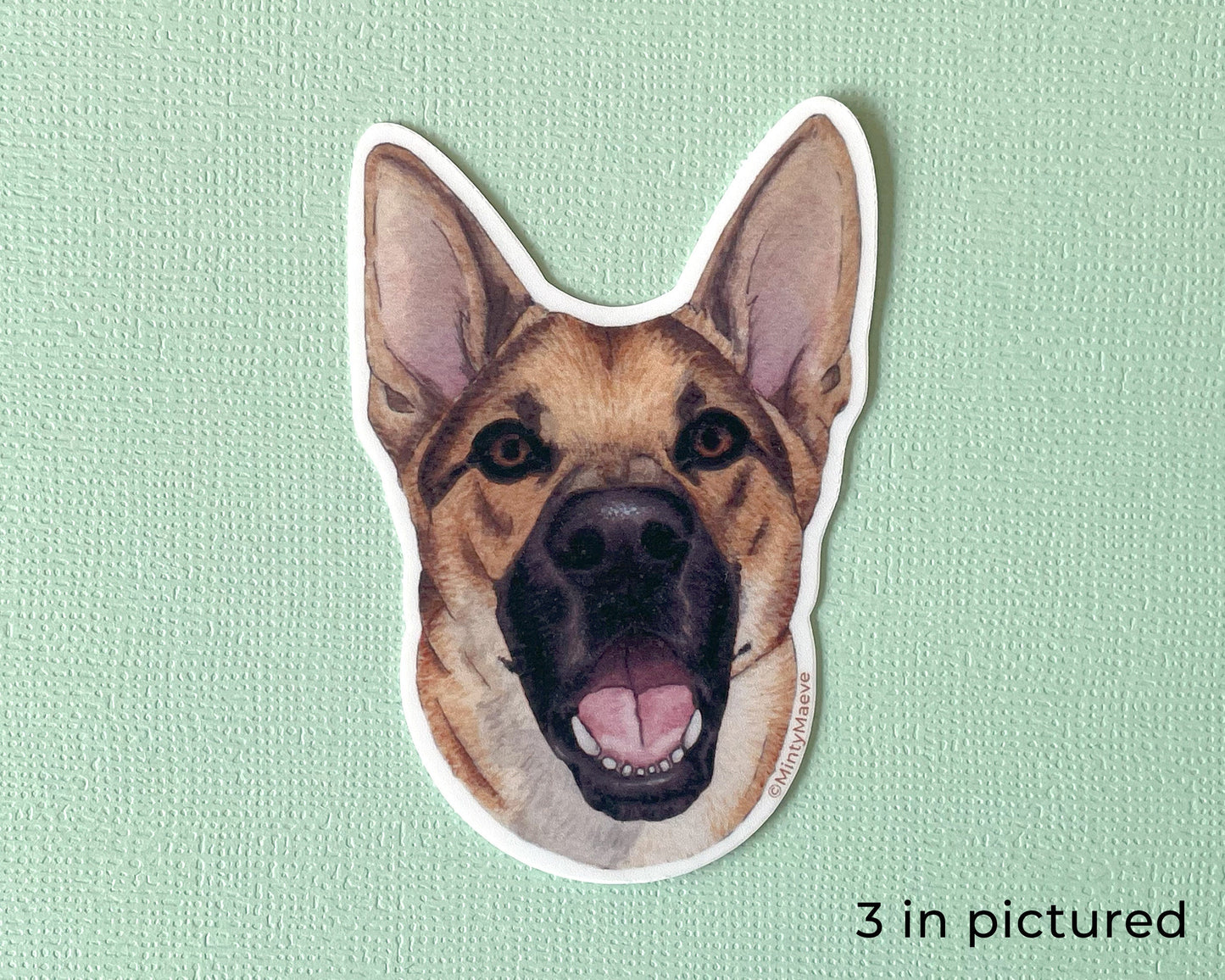 German Shepherd Waterproof Sticker