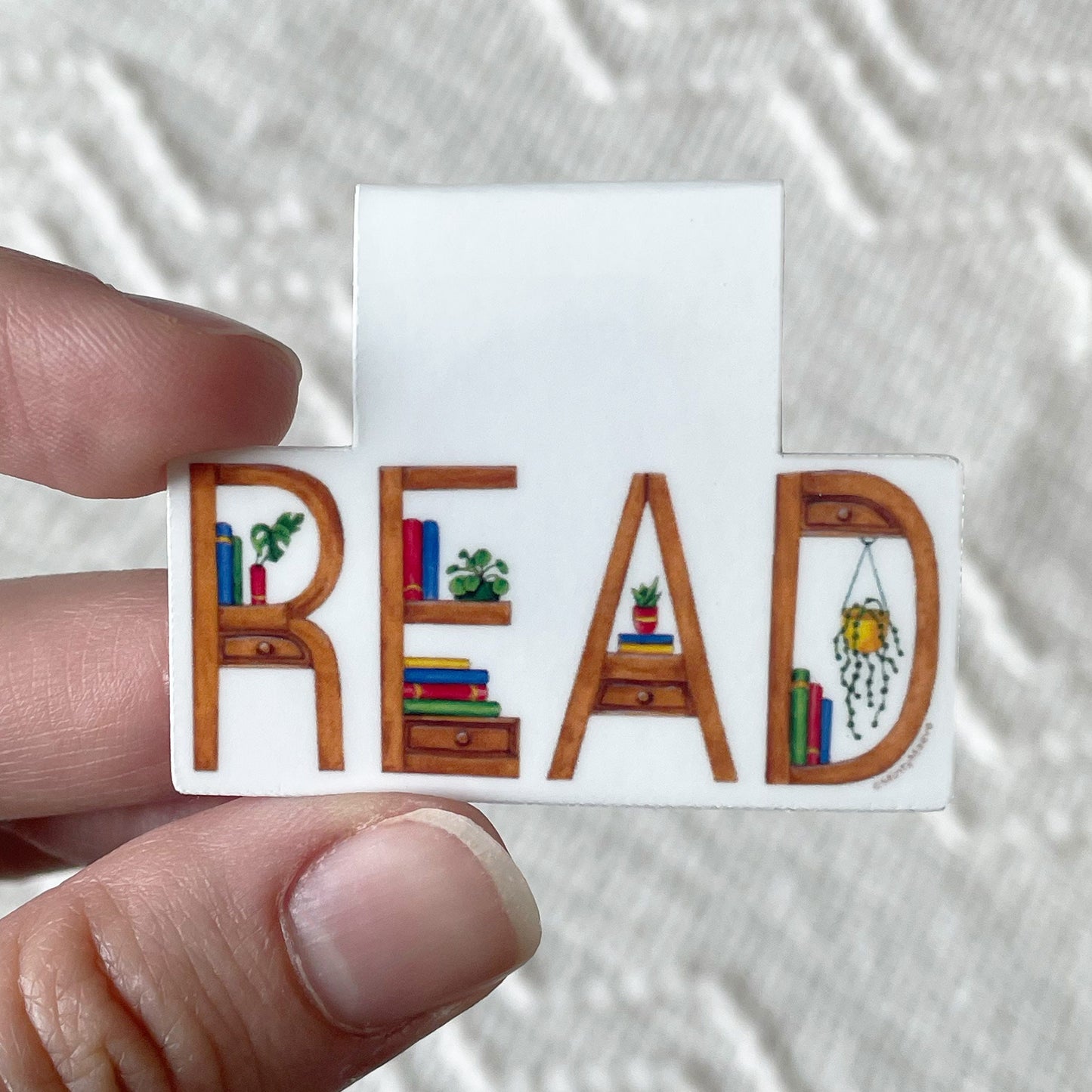 READ Bookshelf Magnetic Bookmark