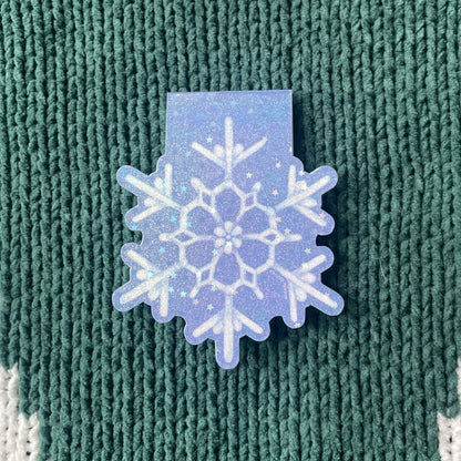 Winter Snowflake Magnetic Bookmark