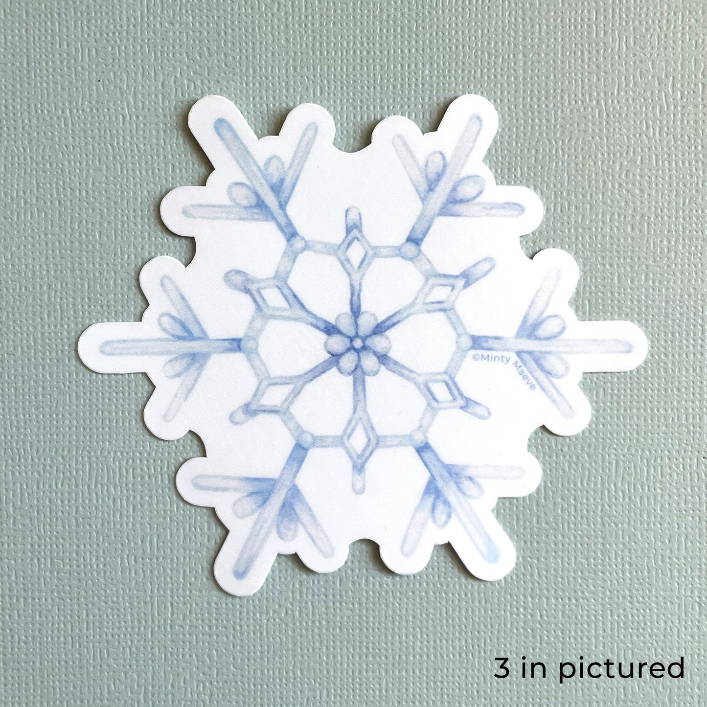 Snowflake Waterproof Sticker