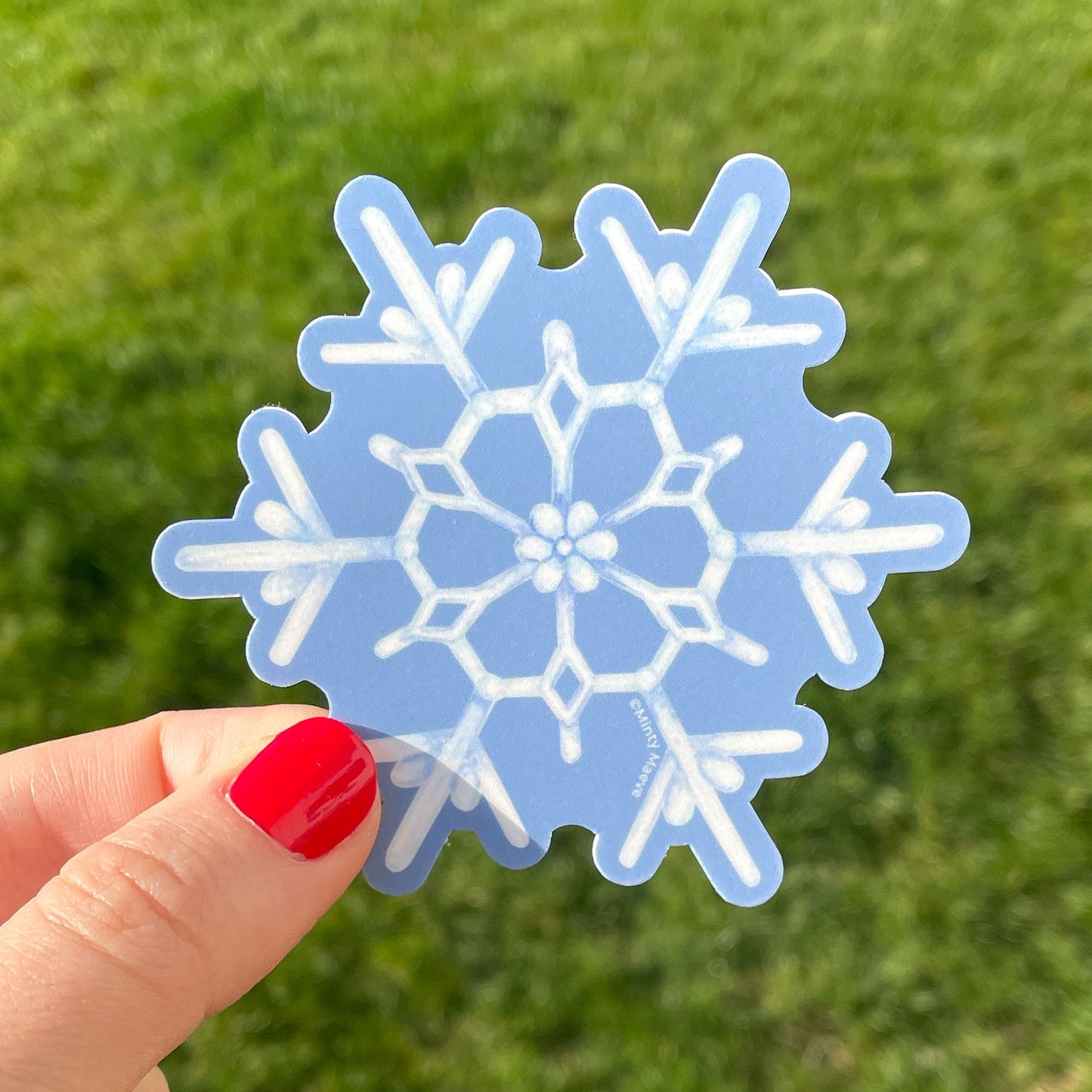 Snowflake Waterproof Sticker