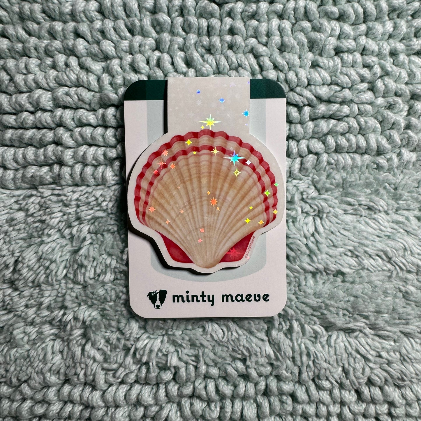 Beautiful Beach Seashell Magnetic Bookmark