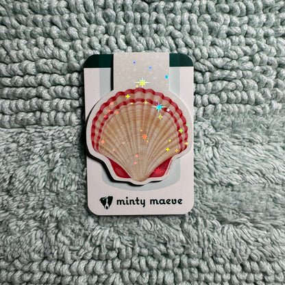 Beautiful Beach Seashell Magnetic Bookmark