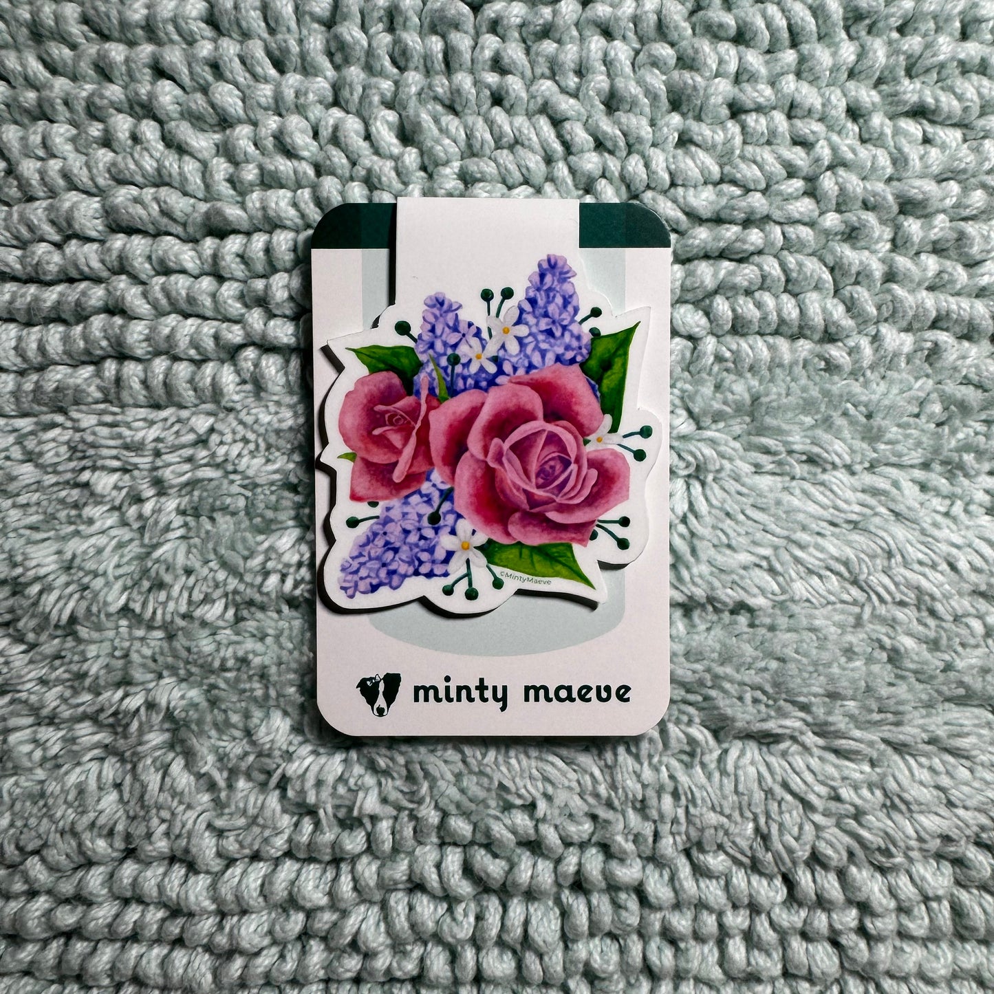 English Garden Floral Magnetic Bookmark