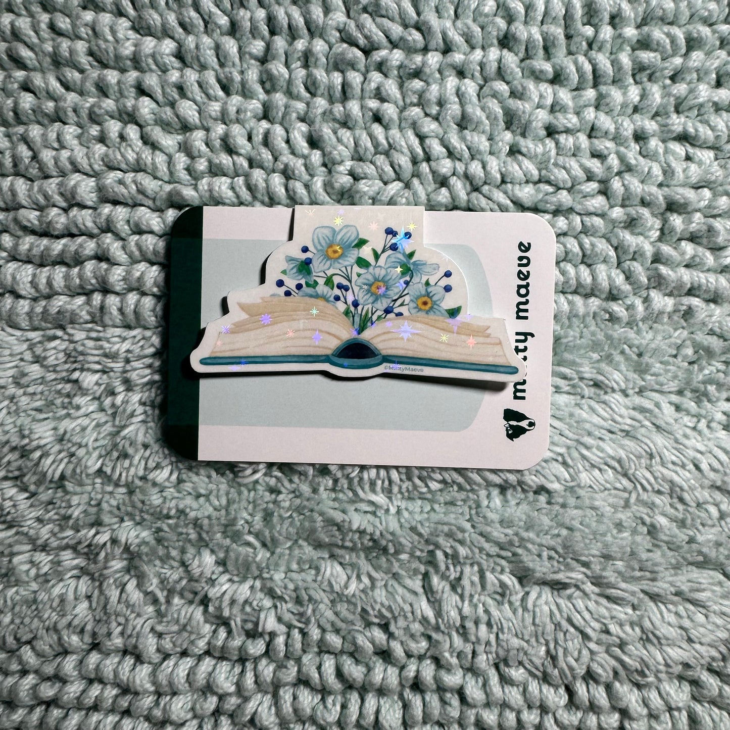 Floral Book Magnetic Bookmark