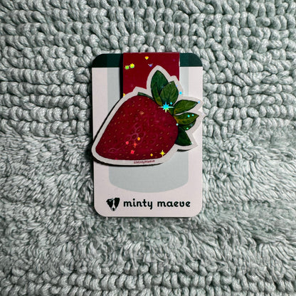 Strawberry Magnetic Bookmark