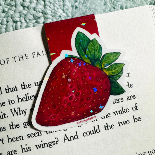 Strawberry Magnetic Bookmark