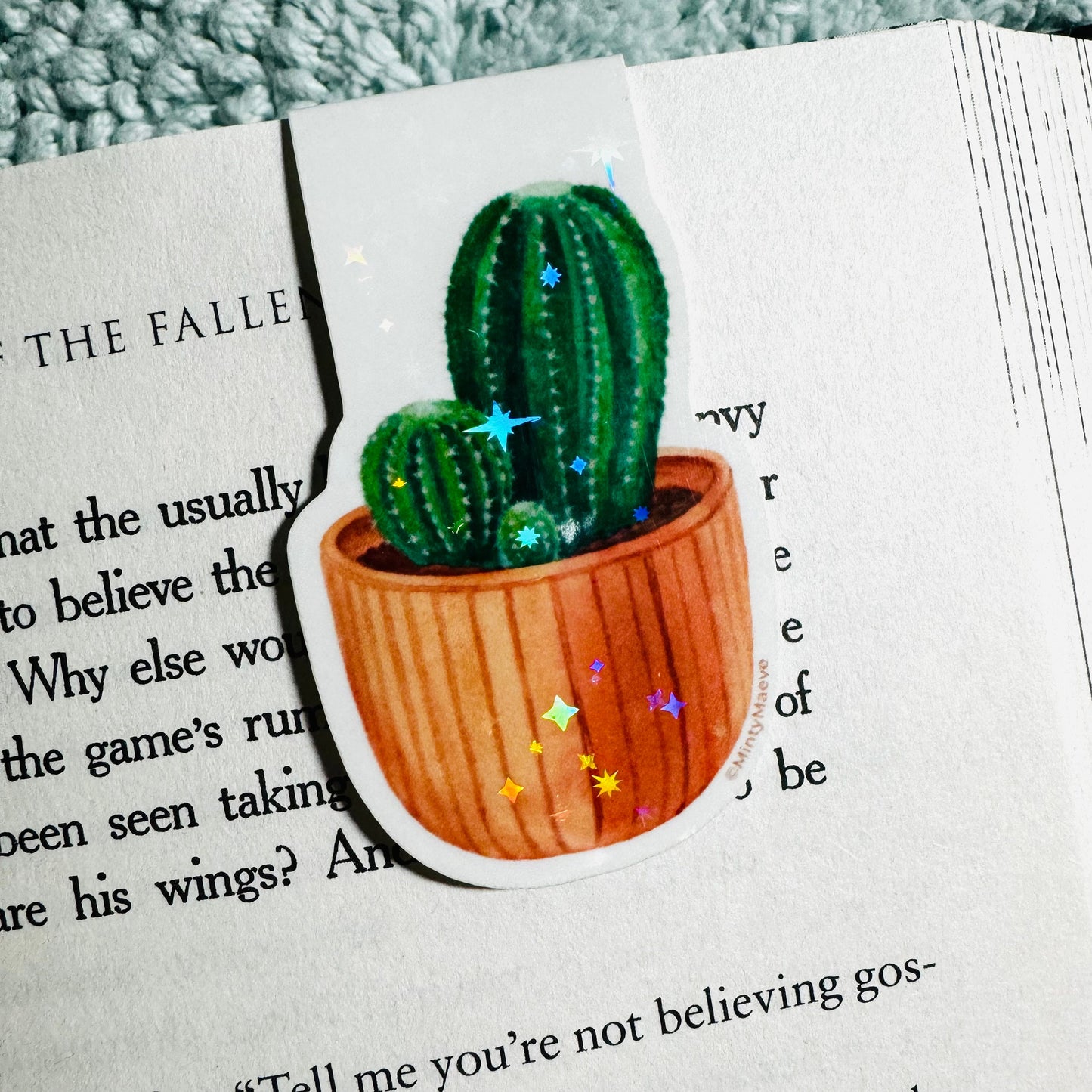 Cactus in Pot Magnetic Bookmark