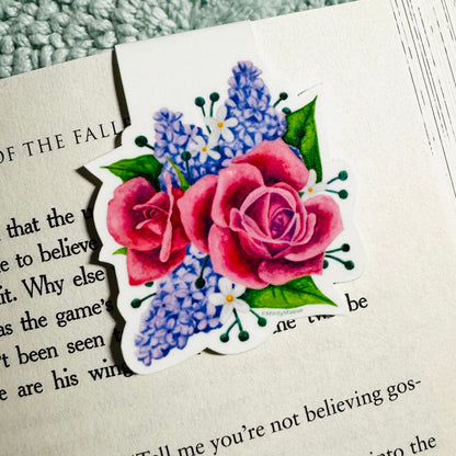 English Garden Floral Magnetic Bookmark